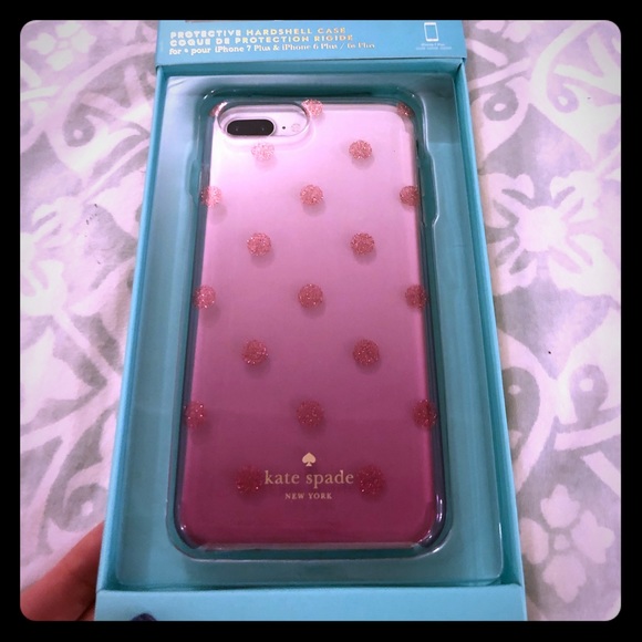 kate spade Accessories - Kate Spade Glitter Dot Foxglove iPhone Case 📱